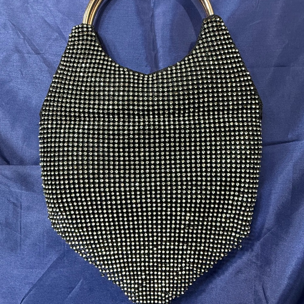 Bella Collection Black Rhinestone Studded Women's Bag